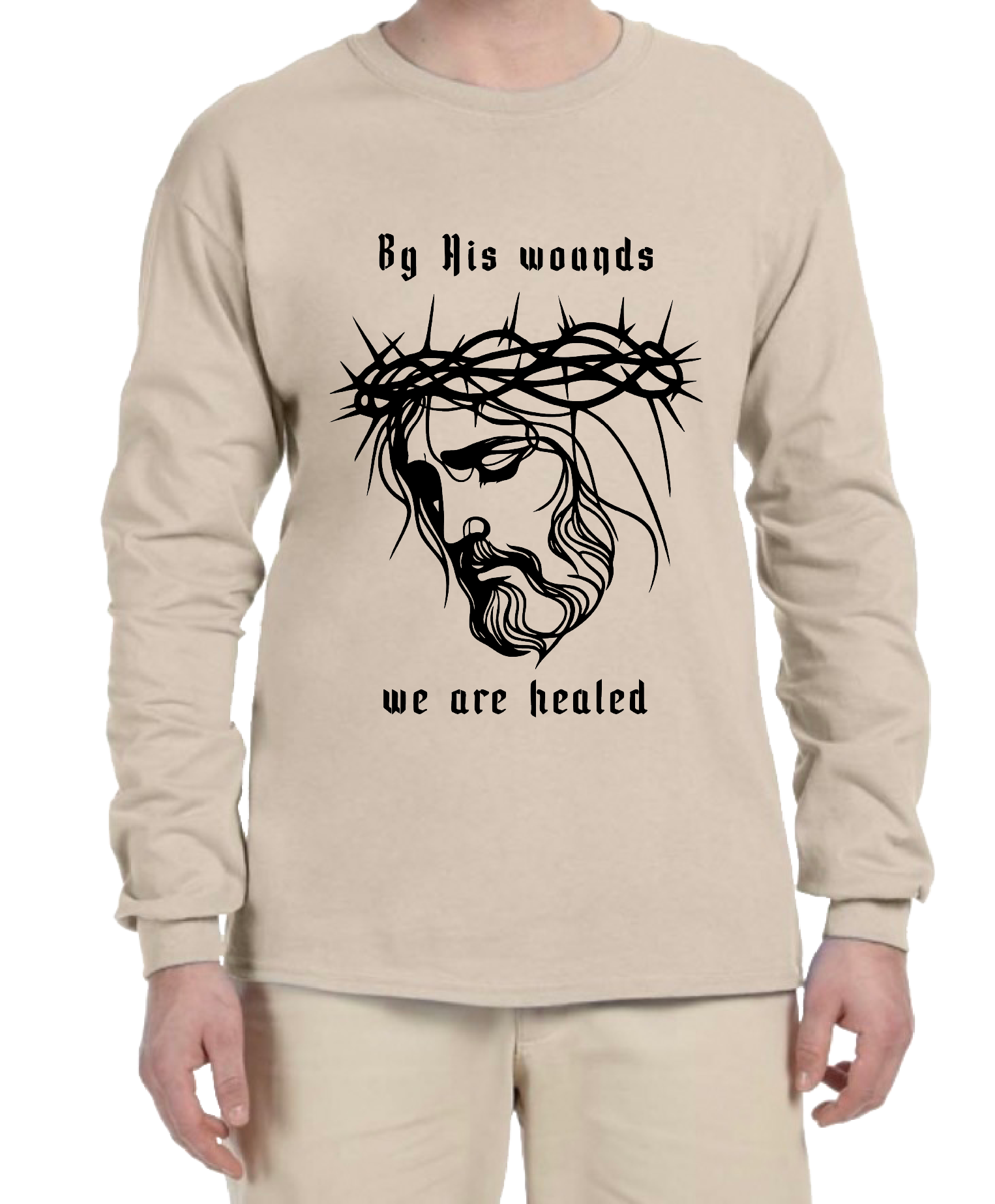 By His Wounds 1 crewneck - Image 4