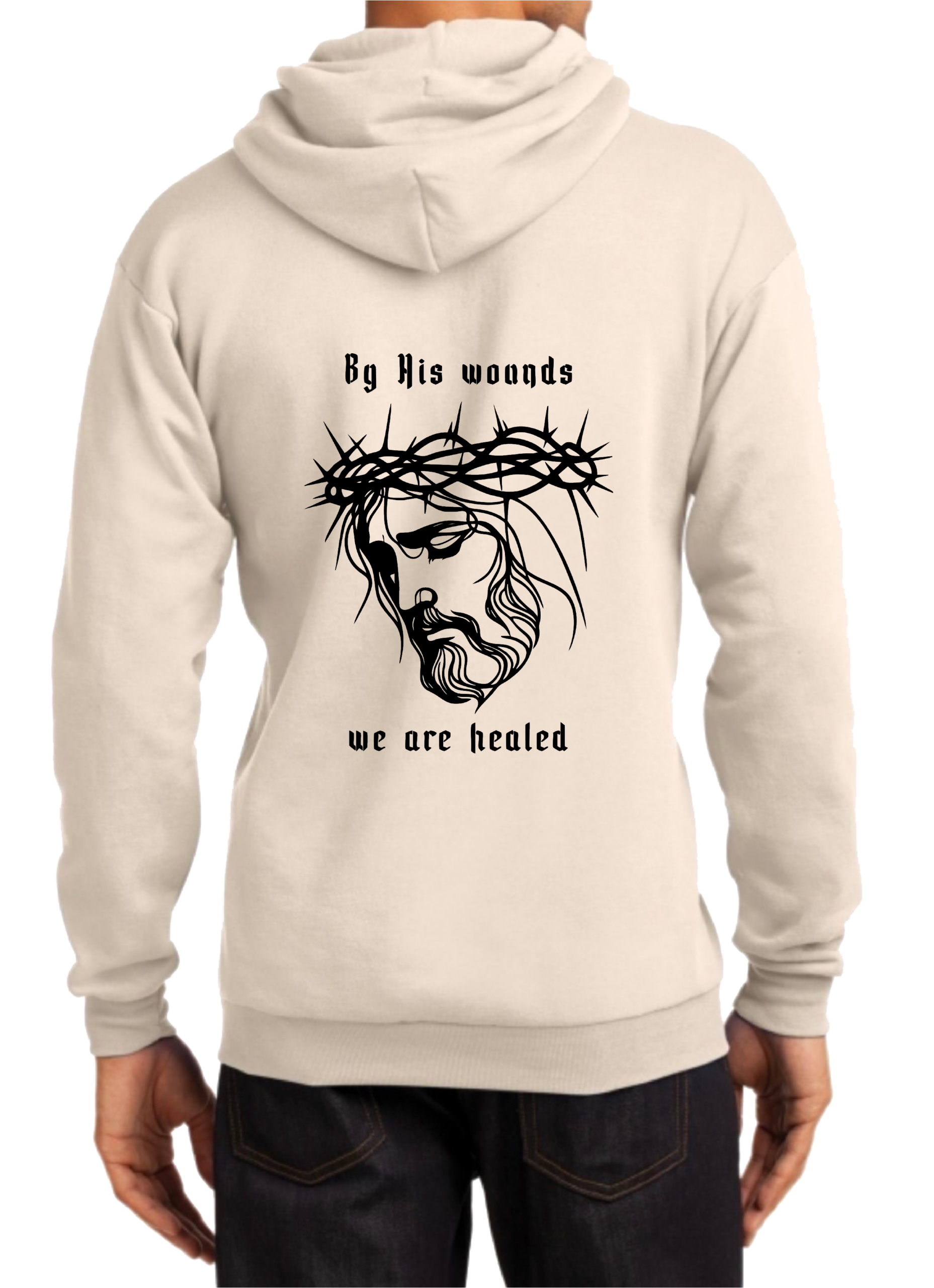 By His Wounds 1 Hoodie - Image 7