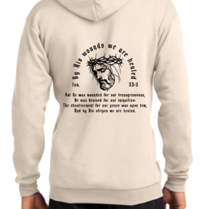 By His Wounds 2 zipper sweat shirts